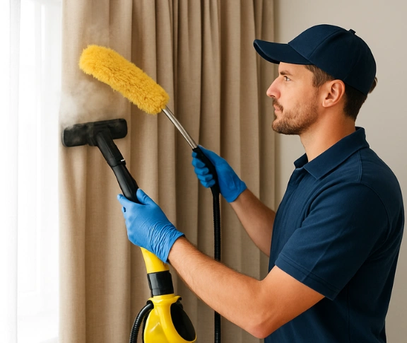 Trusted residential curtain cleaning technician Matty Curtain Cleaning la-trobe-vic QLD