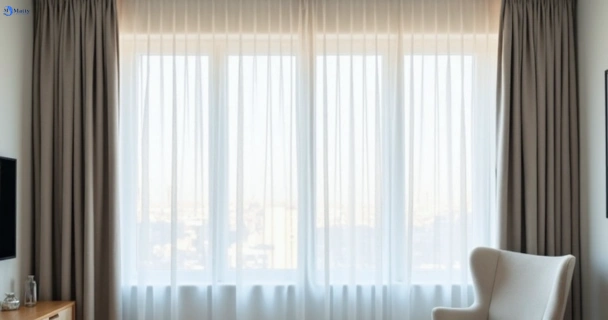 Freshly steam cleaned curtains in la-trobe-vic QLD